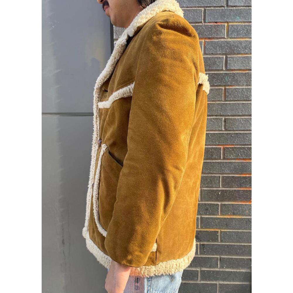 70s Wool Suede Coat - Picture 5 of 6